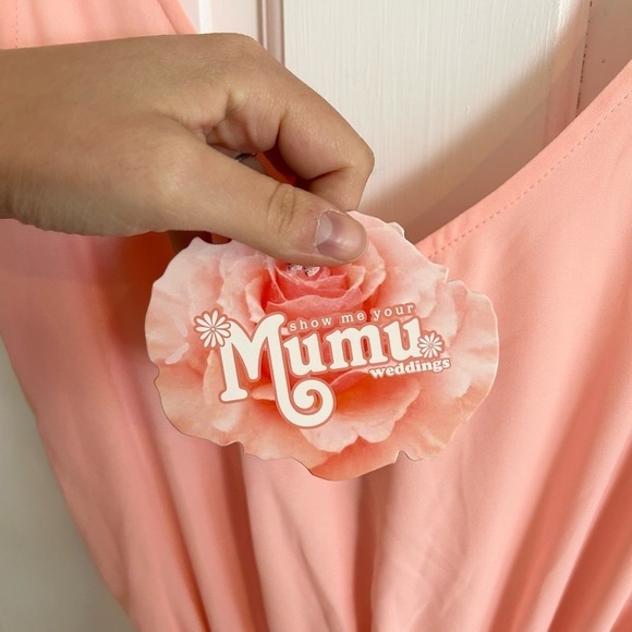 Show Me Your Mumu | Kendall Maxi Dress Frosty Pink Crisp size XXS - Picture 6 of 9